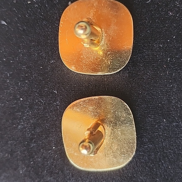 Vintage Gold Tone Card Suit Cufflinks - Picture 3 of 3